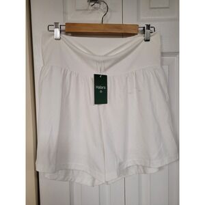 Halara Softlyzero Airy 2-in-1 Shorts White High Waisted Athletic XL Long NWT